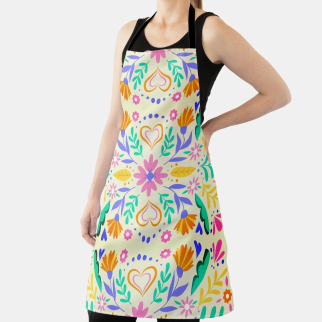 Mexican Floral Art Apron (Insitu)