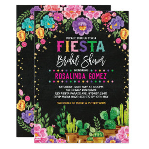 Fiesta Bridal Shower Invitations Zazzle
