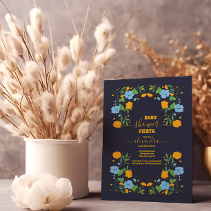 Mexican Floral Fiesta Baby Shower Invitation