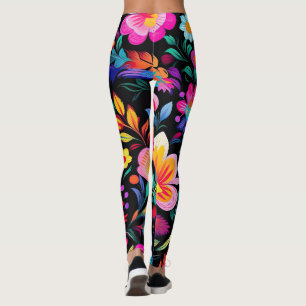 Mexican Floral Fiesta Leggings