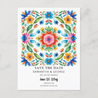 Mexican Floral Fiesta Save The Date