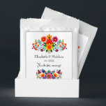 Mexican Floral Folk Art Wedding Favor Margarita Drink Mix<br><div class="desc">Celebrate your special day with this colorful Mexican floral folk art-themed wedding favor! Featuring vibrant flowers and customizable text for the couple's names and wedding date, this design is perfect for boho, rustic, or cultural-inspired weddings. A heartfelt "Thanks for coming!" message adds a personal touch to this charming favor. Ideal...</div>
