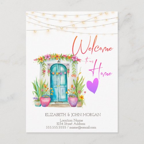 Mexican Floral House Door Announcement
