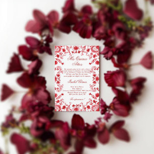 Mexican floral Quinceañera Invitation
