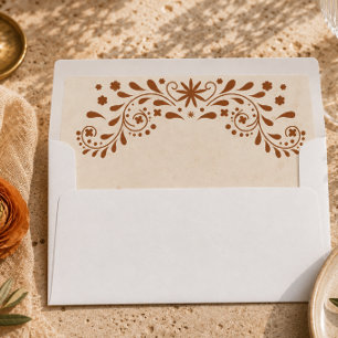 Mexican Floral Wedding  Envelope