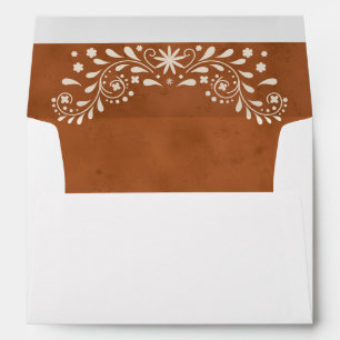 Mexican Floral Wedding  Envelope