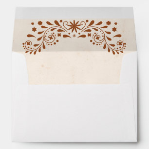Mexican Floral Wedding  Envelope