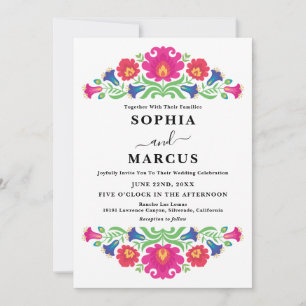 Mexican Floral Wedding Invitation