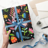 Otomi Gift Wrap | Birthday + Everyday Wrapping Paper | Otomi Decor | Floral  Gift Wrap