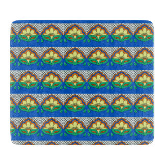 Mexican  Flower Tile Vintage Style Cutting Board