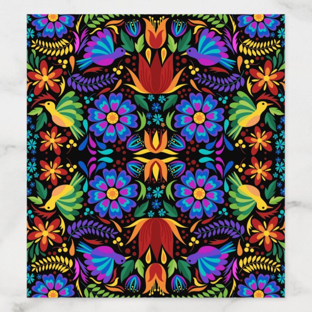 Mexican Flowers Envelope Liner (Design)