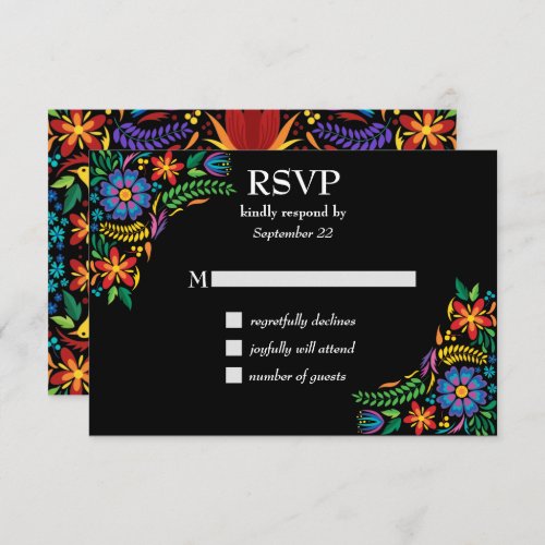 Mexican Flowers RSVP