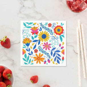 Mexican Folk Art Pattern Napkins