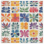 Mexican Folk Art Pattern-Patchwork Papel Picado Fabric