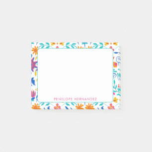 Mexican Folk Art Personalized Fiesta Post-Its Post-it Notes