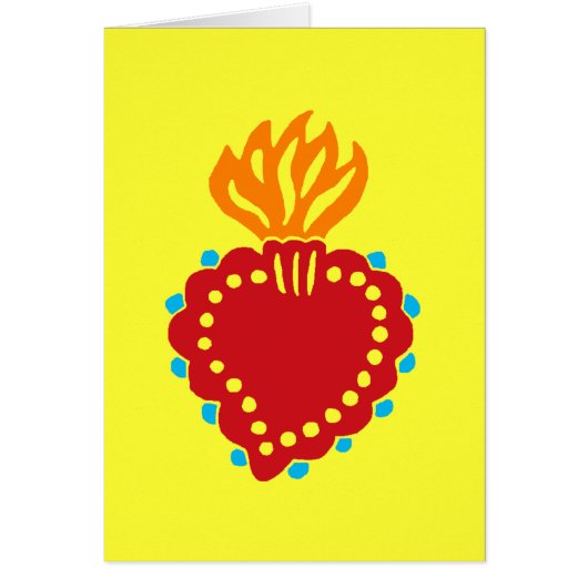 Mexican Folk Art Sacred Heart (Front)