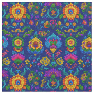 Mexican Folk Bloom Fabric