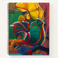 Mexican Folk Dancer Spiral Notebook