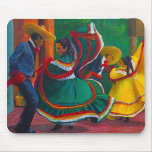 Mexican Folklorico Ballet Dancers Mouse Pad