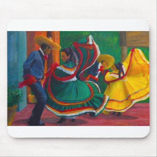 Mexican Folklorico Ballet Dancers Mouse Pad
