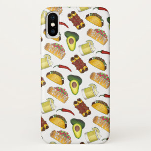 Mexican Food Avocado Taco Margarita Enchiladas iPhone X Case
