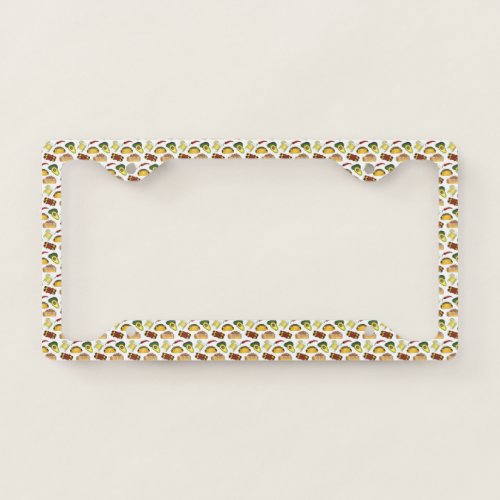 Mexican Food Avocado Taco Margarita Enchiladas License Plate Frame