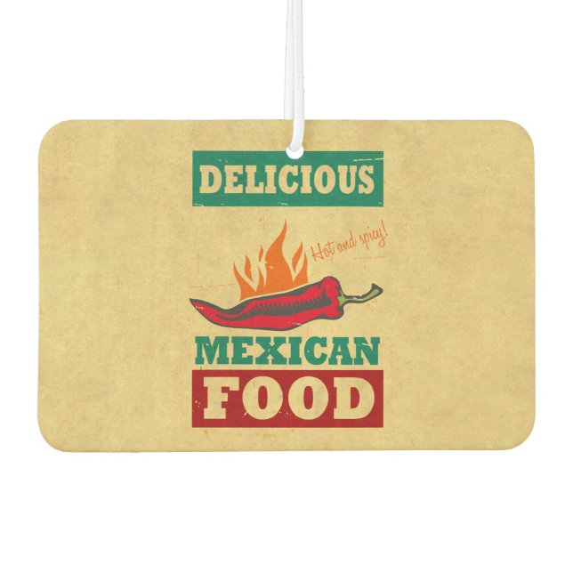 Mexican Food Car Air Freshener (Front)