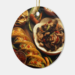 Mexican Food Ceramic Ornament