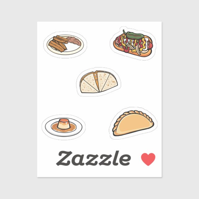 Mexican food collection sticker (Sheet)
