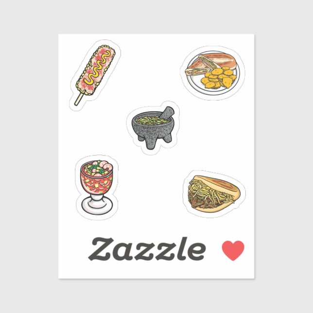 Mexican food collection sticker (Sheet)