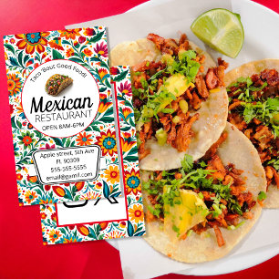 Mexican food fruit deli market fold craft business card