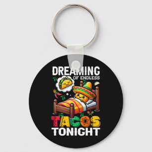 Mexican Food Funny Cinco De Mayo Keychain