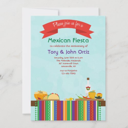Mexican Food Invitation