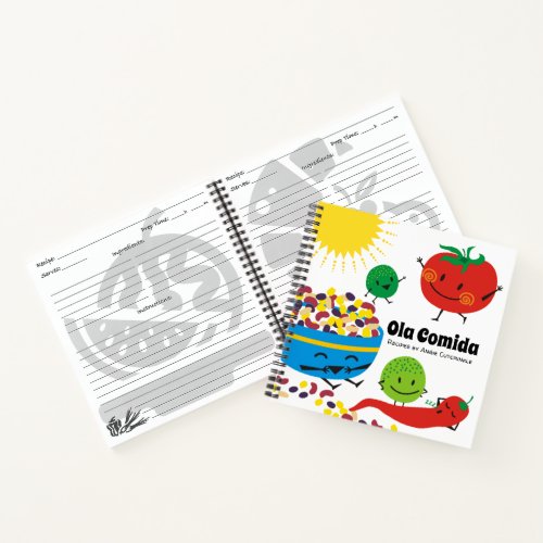 Mexican food personal cookbook recipe notebook