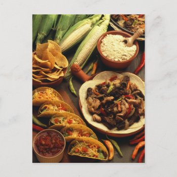 Mexican Food Postcard by Alleycatshirts at Zazzle
