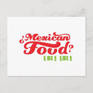 MEXICAN FOOD POSTCARD