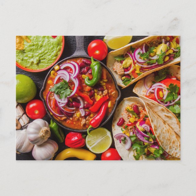 Mexican Food postcard (Front)