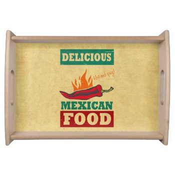 Mexican Food Serving Tray by CaptainScratch at Zazzle