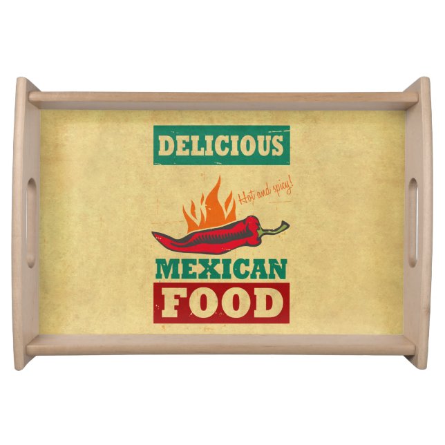 Mexican Food Serving Tray (Front)