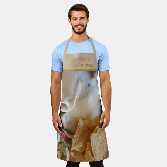 Mexican Food Taco Best Cook Ever Add Name Funny Apron (Worn)