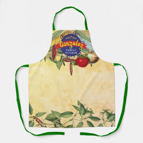 Mexican food vintage southwest cooking kitchen apron