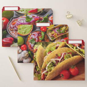 Mexican Foods file folder set