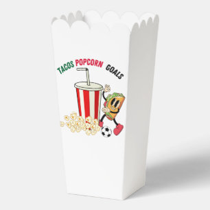 Mexican Football Taco Popcorn Party Favor Box