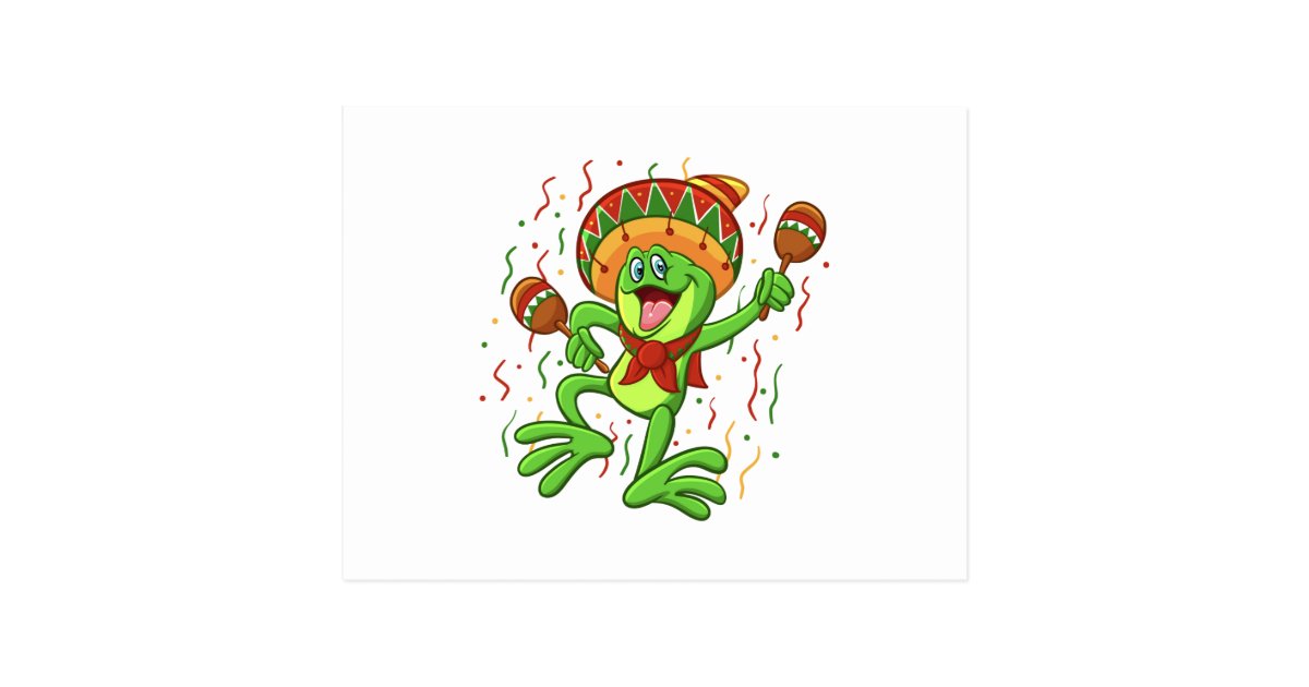 Mexican Frog Choose Background Color Postcard
