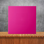 Mexican Fuchsia Bright Pink Plain Solid Color Ceramic Tile<br><div class="desc">Introducing our Mexican Fuchsia Bright Pink Plain Solid Color Ceramic Tile, a vibrant and lively addition to any space. With its bold fuchsia pink hue, this tile adds a pop of color and personality to your kitchen, bathroom, or any other area. Crafted from high-quality ceramic, it offers durability and easy...</div>