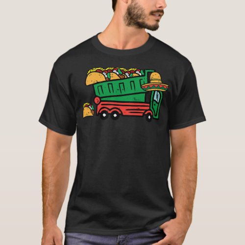 Mexican Garbage Truck Tacos Boys Cinco De Mayo T_Shirt