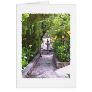 Mexican Garden Fountain Cards