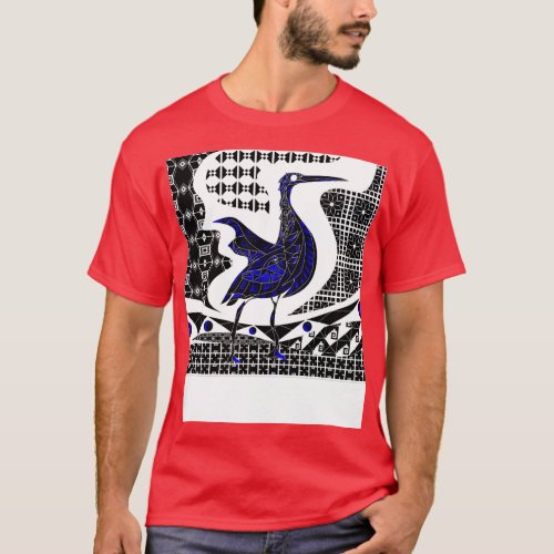 mexican garza seagull egret ecopop in talavera pat T_Shirt