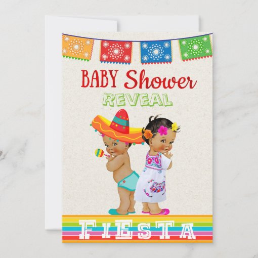 Mexican Gender Reveal Baby Shower Invitation Zazzle