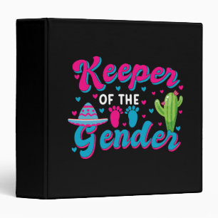 Mexican Gender Reveal Cinco de Mayo Baby Shower  3 Ring Binder
